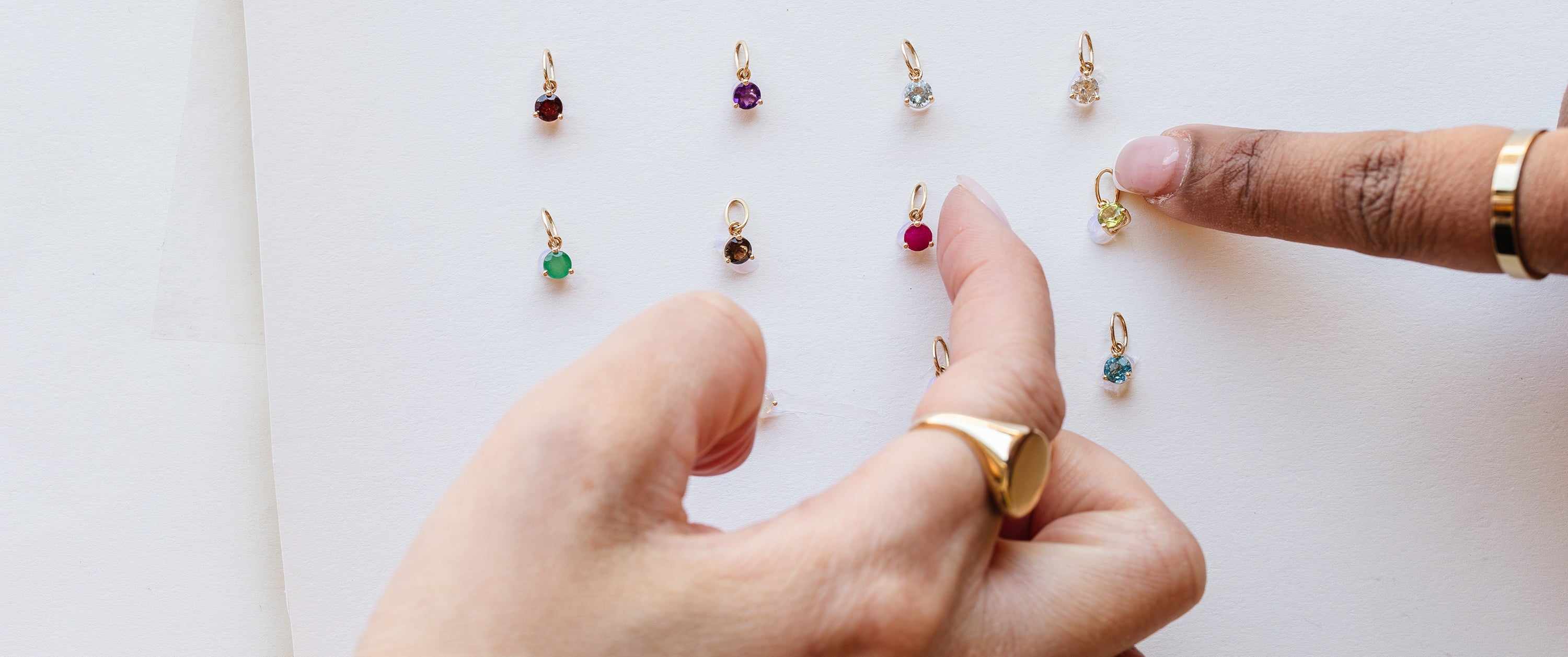 Birthstone charms