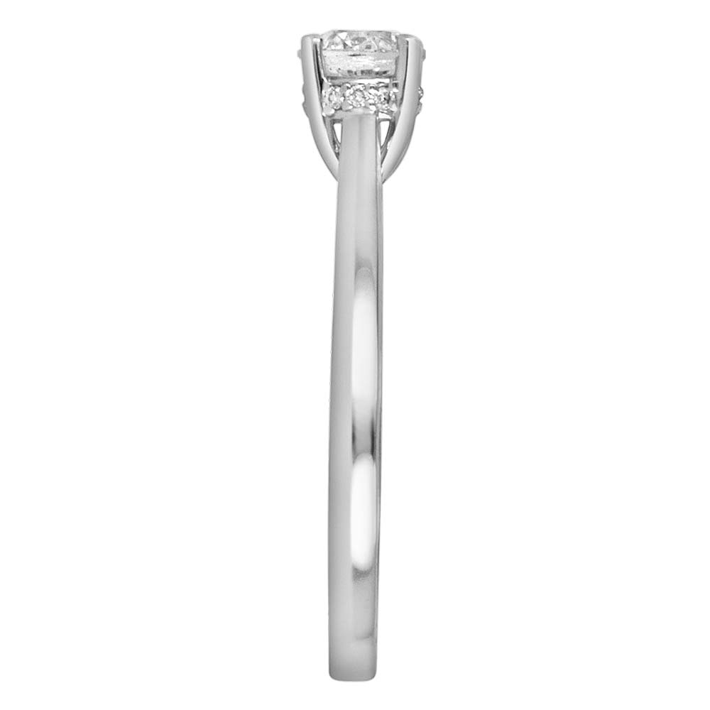 Colourless Collection Solitaire Engagement Ring with .54 Carat TW of Diamonds in 18kt White Gold