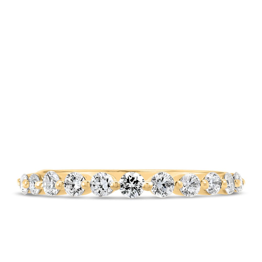 Lab Created Diamond Wedding Band with .50 Carat TW in 14kt Yellow Gold