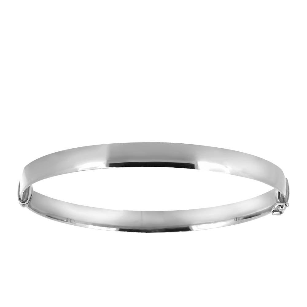 6MM Bangle in 10kt White Gold