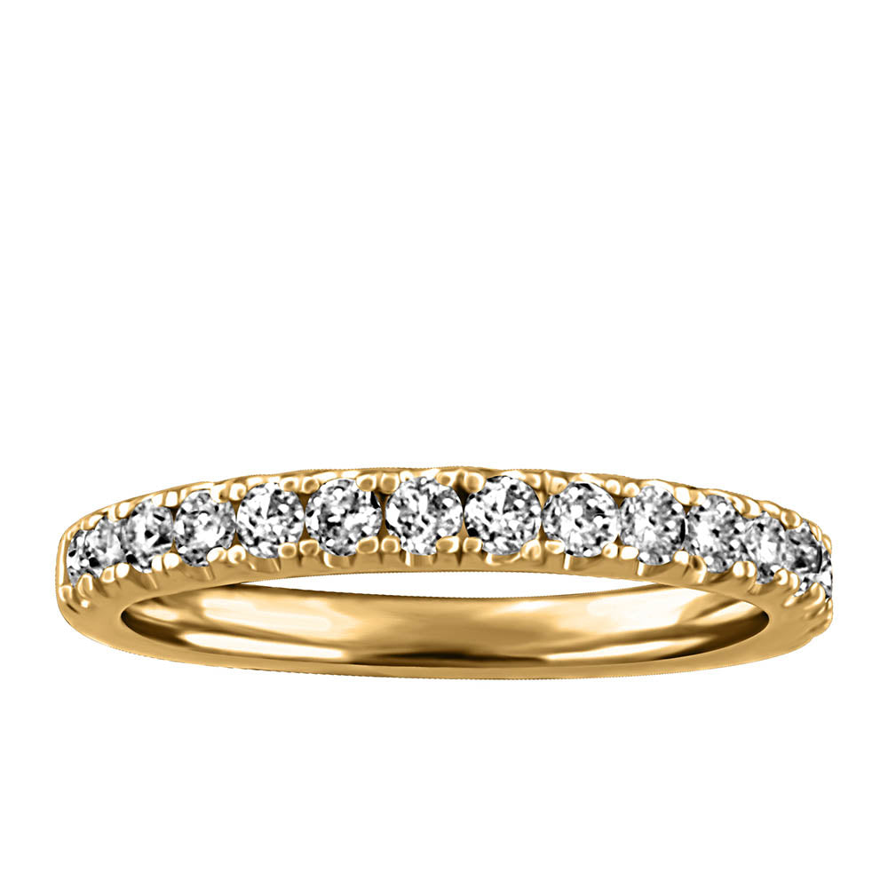 Wedding Band with .50 Carat TW of Diamonds in 14kt Yellow Gold
