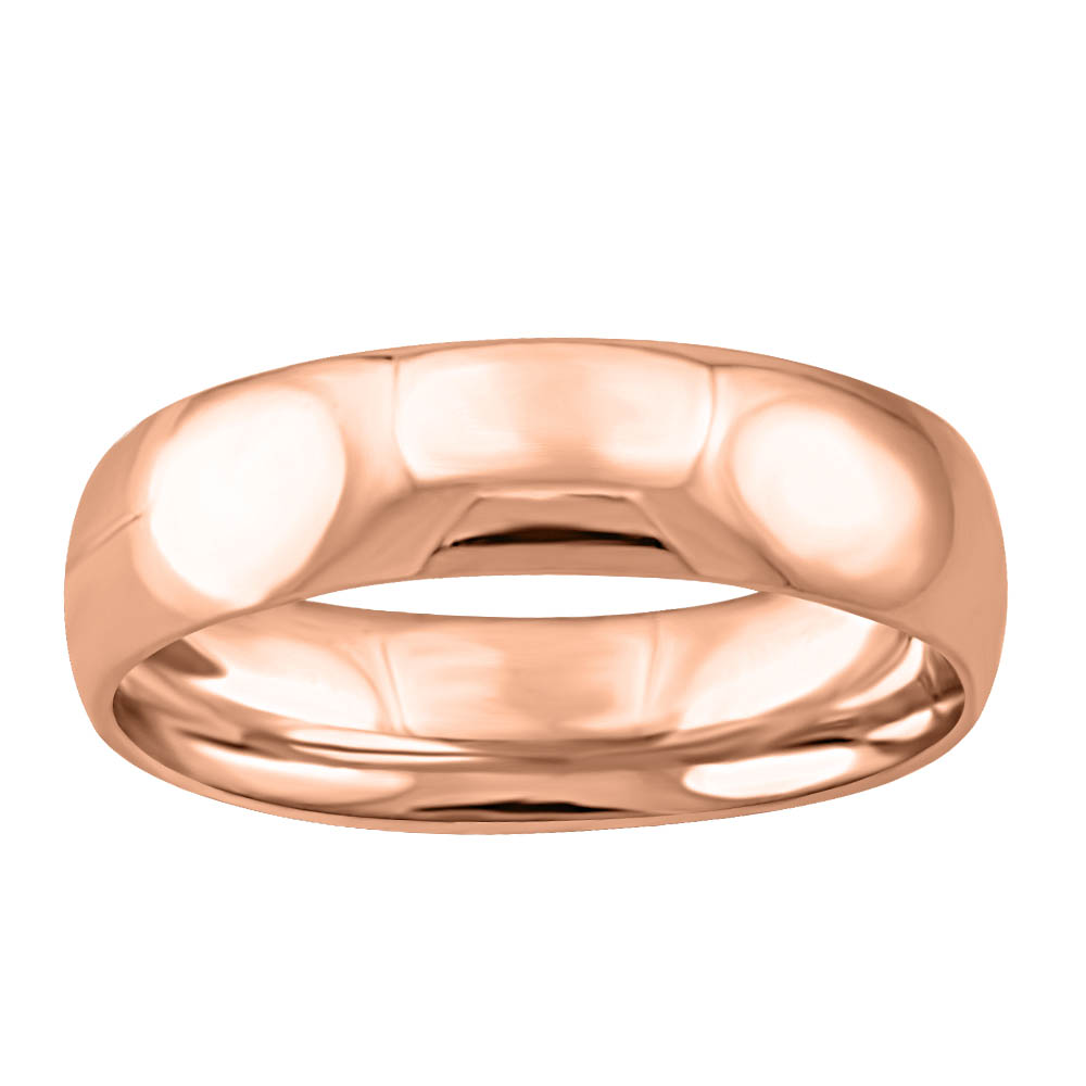 5MM Comfort Fit Wedding Band in 10kt Rose Gold