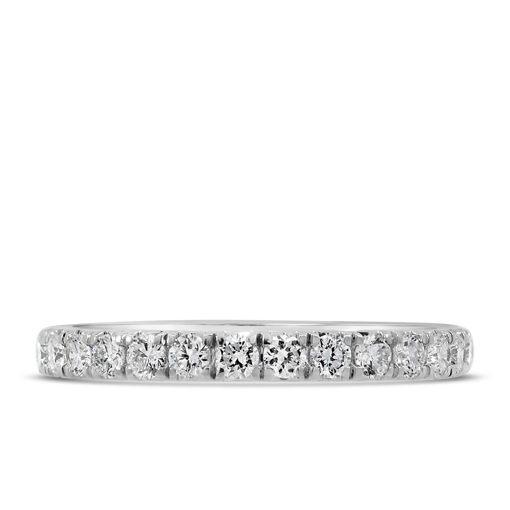 Lab Created Diamond Wedding Band with .50 Carat TW in 14kt White Gold