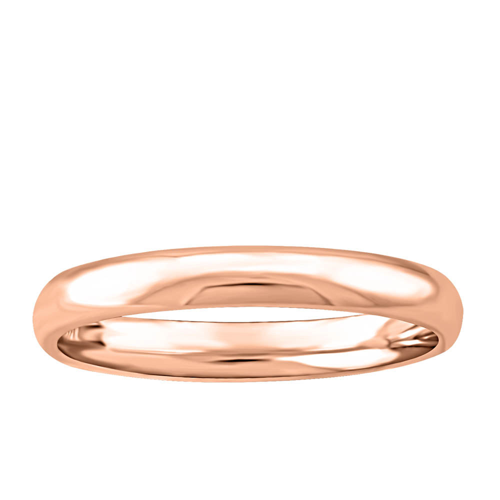 2MM Comfort Fit Wedding Band in 10kt Rose Gold