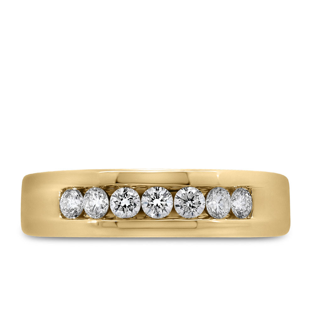 Men's Ring with .50 Carat TW of Lab Created Diamonds in 10kt Yellow Gold