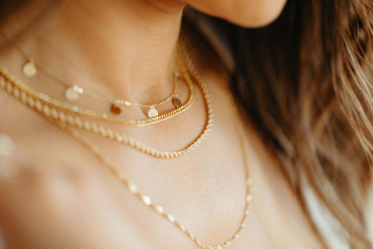 Cosmic Necklace In 10kt Yellow Gold