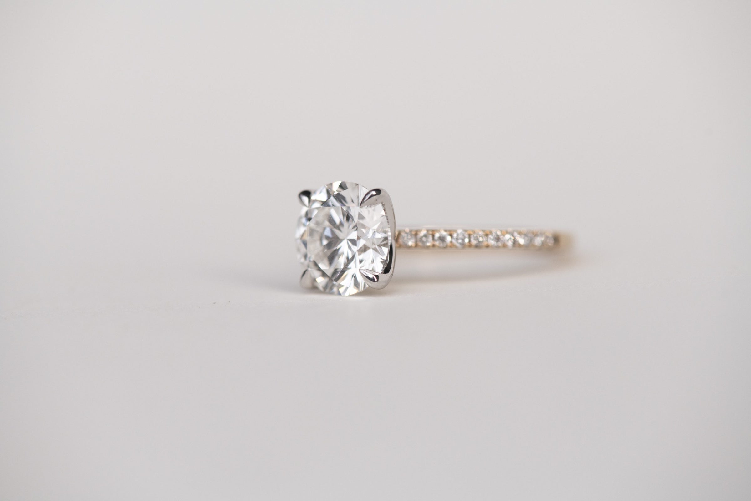 Engagement Ring with 3.20 Carat TW of Lab Created Diamonds in 14kt Yellow Gold