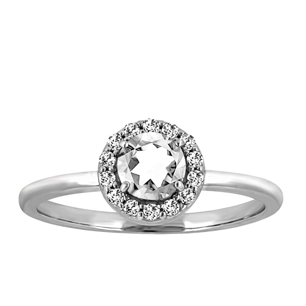 Birthstone Set Bundle with Genuine White Topaz and Cubic Zirconia in Sterling Silver