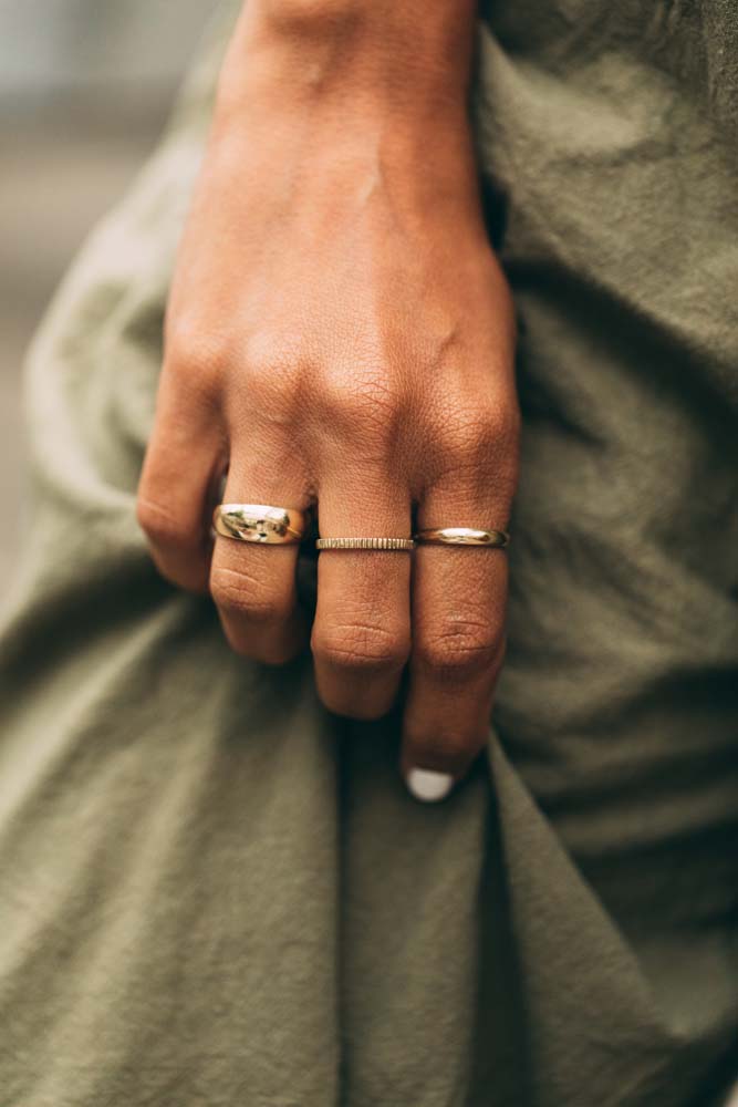 Dome Ring in 10kt Yellow Gold