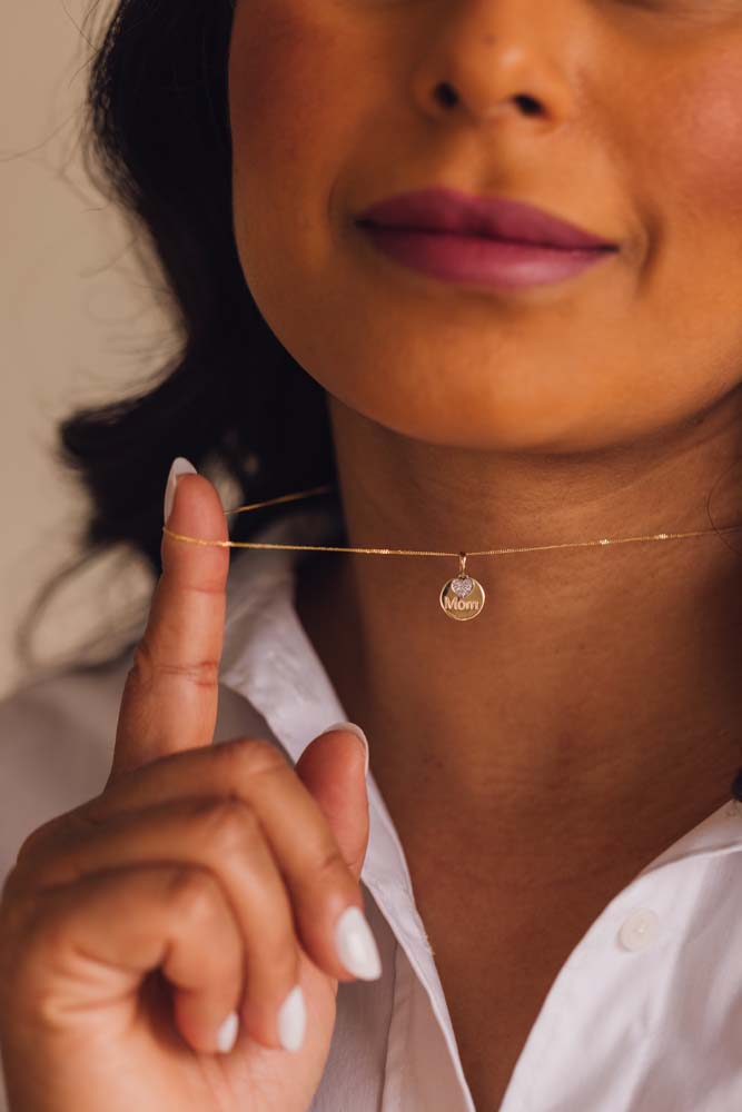 Mom Disc Pendant