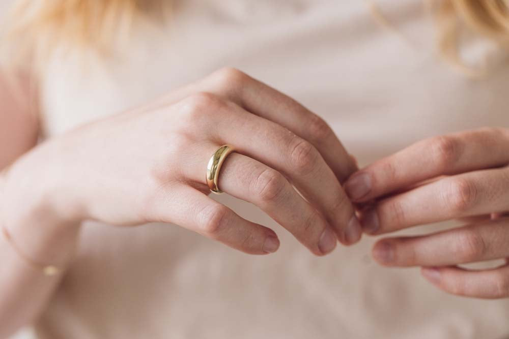 Dome Ring in 10kt Yellow Gold
