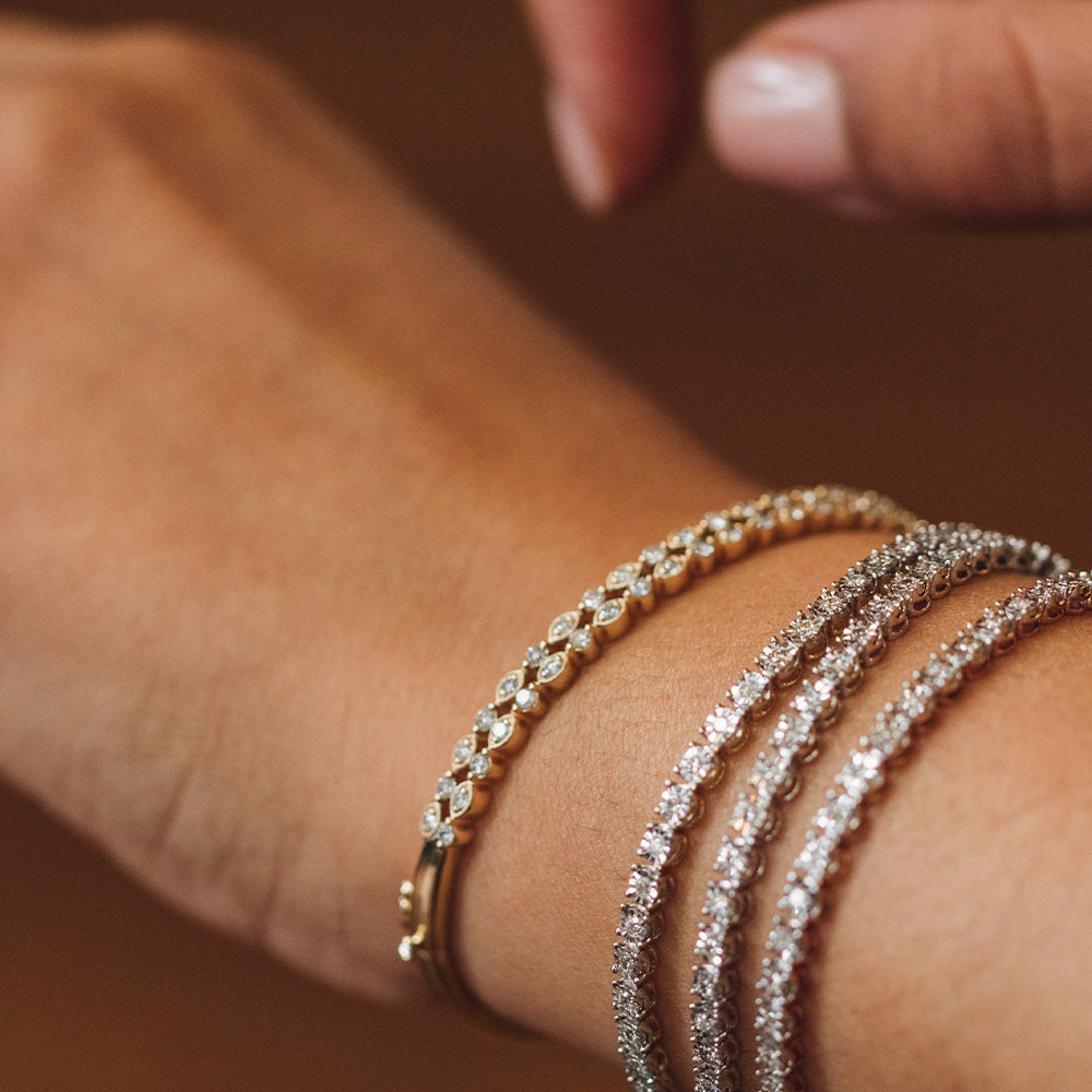 Bangle with 1.00 Carat TW of Diamonds in 10kt Yellow Gold