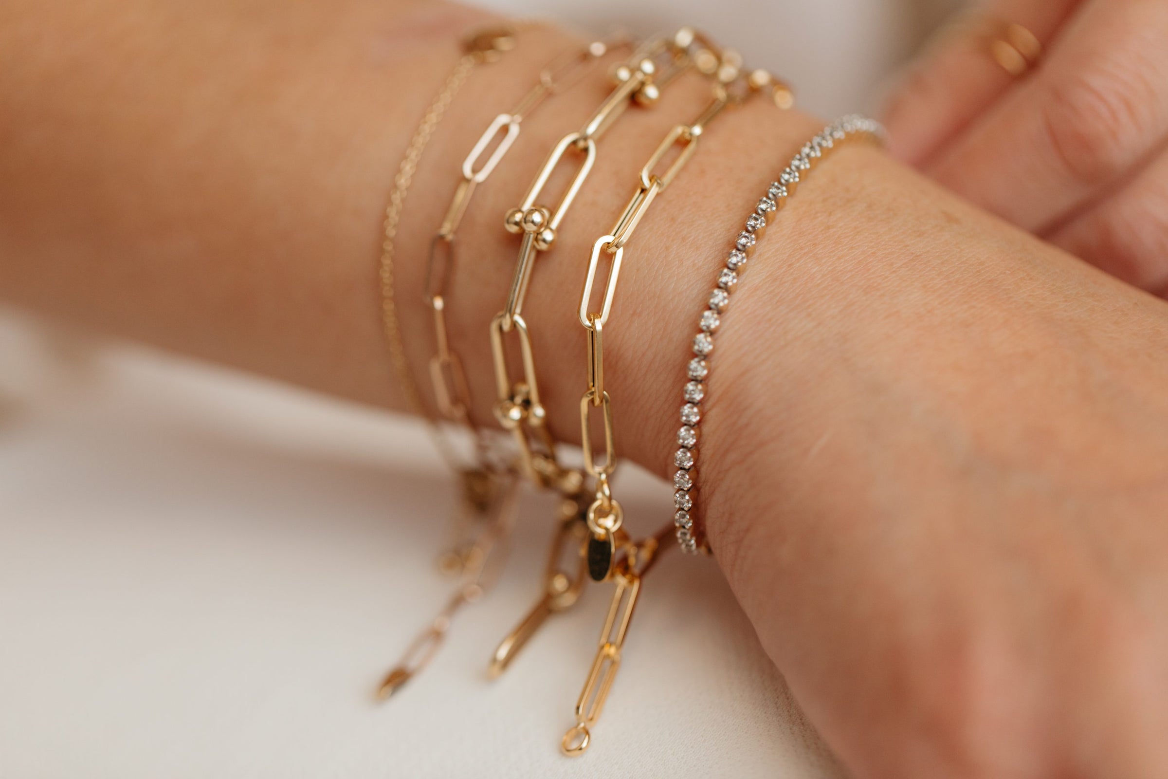 Layla Cable Link Paperclip Chain