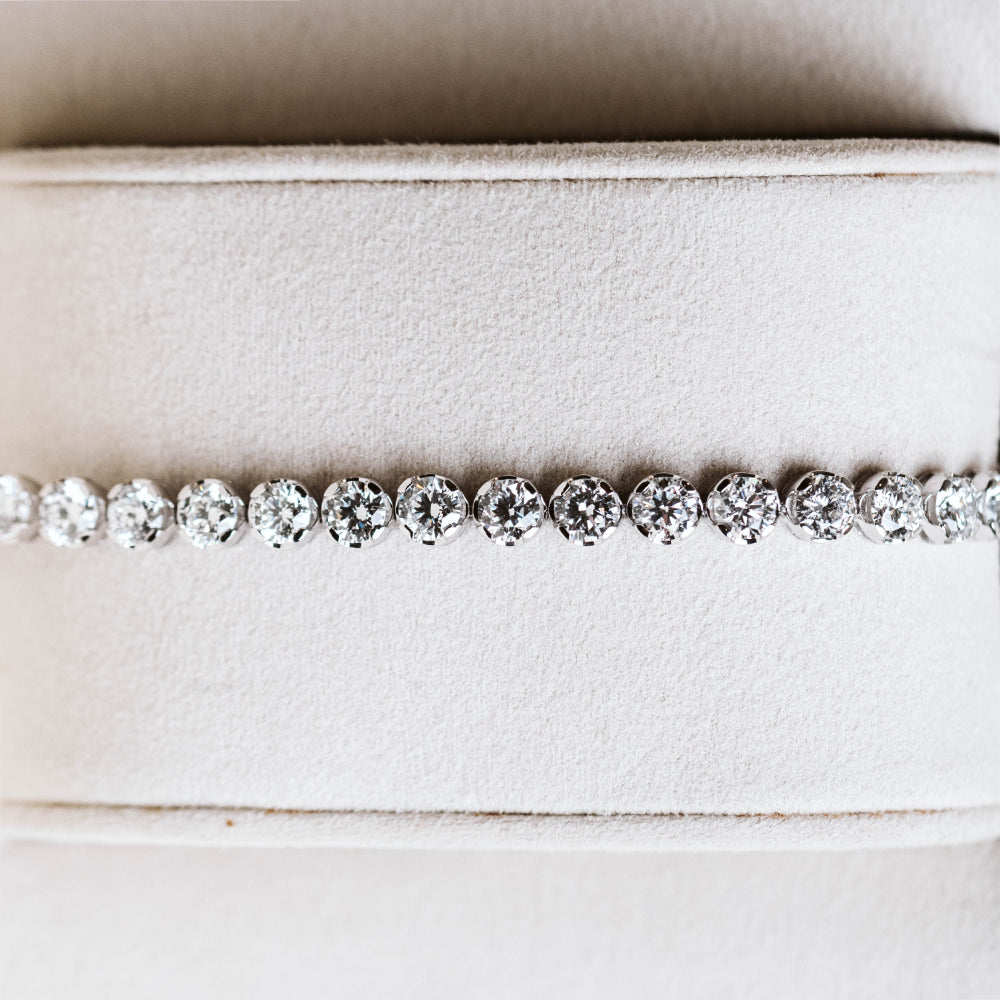 Tennis Bracelet with 10.00 Carat TW of Lab Created Diamonds in 10KT Yellow Gold