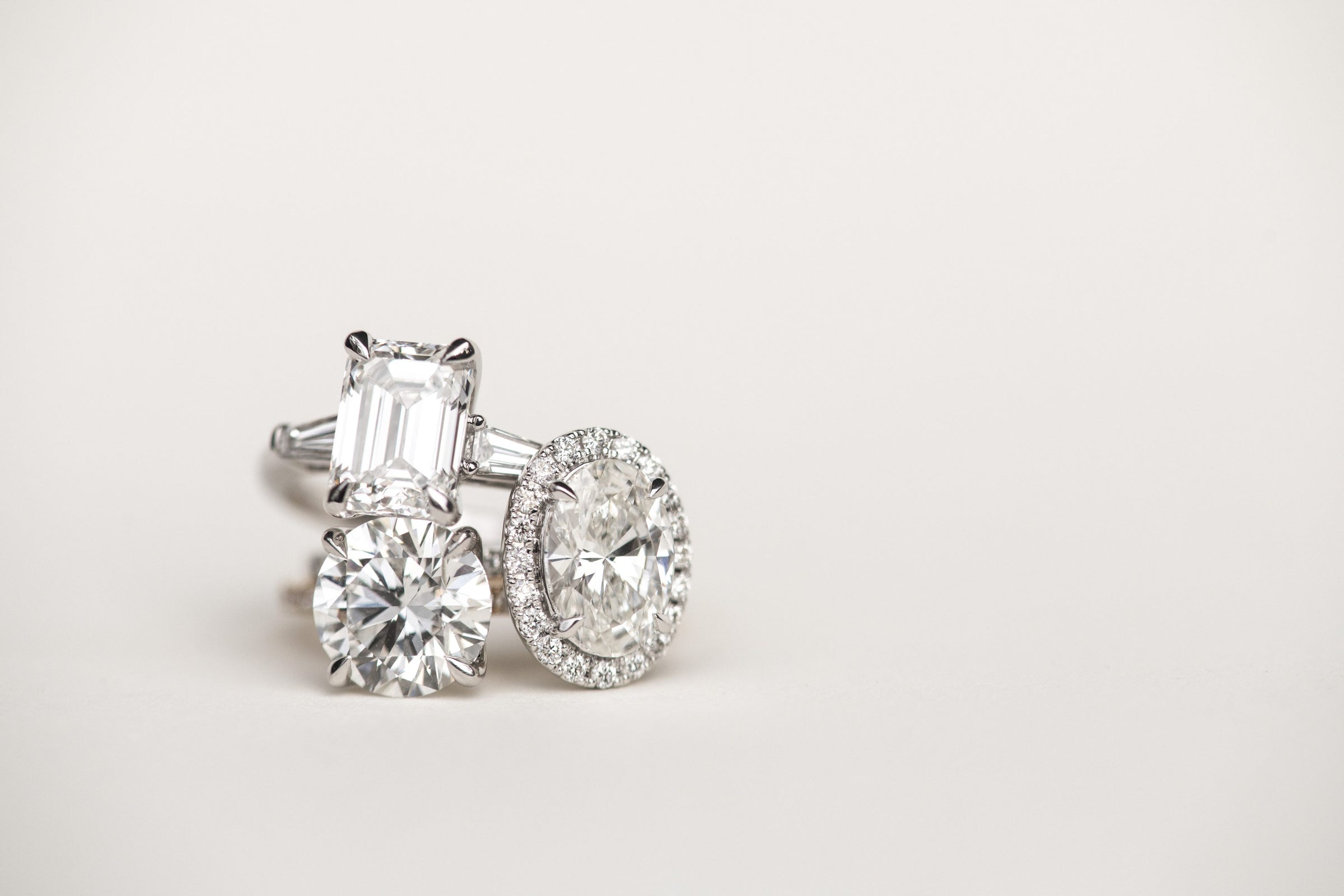 Engagement Ring with 3.20 Carat TW of Lab Created Diamonds in 14kt Yellow Gold