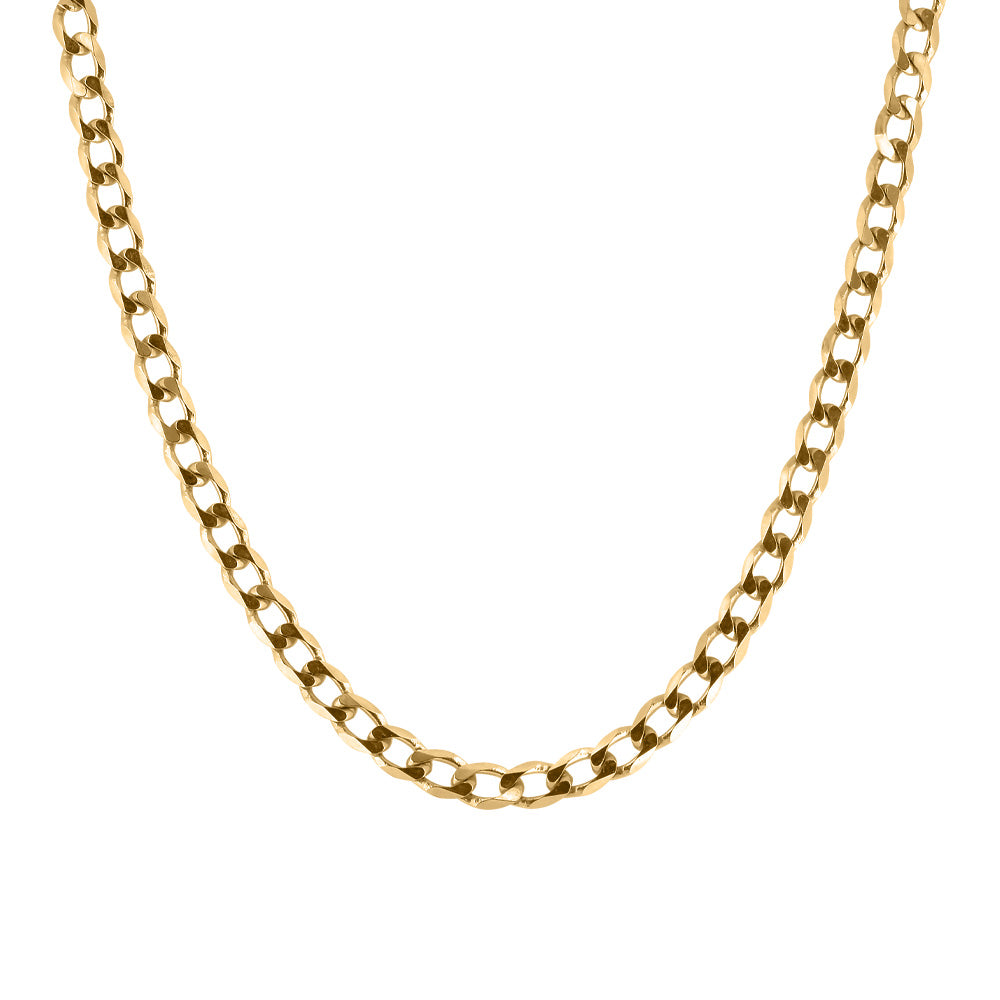 22" Curb Chain in 10kt Yellow Gold