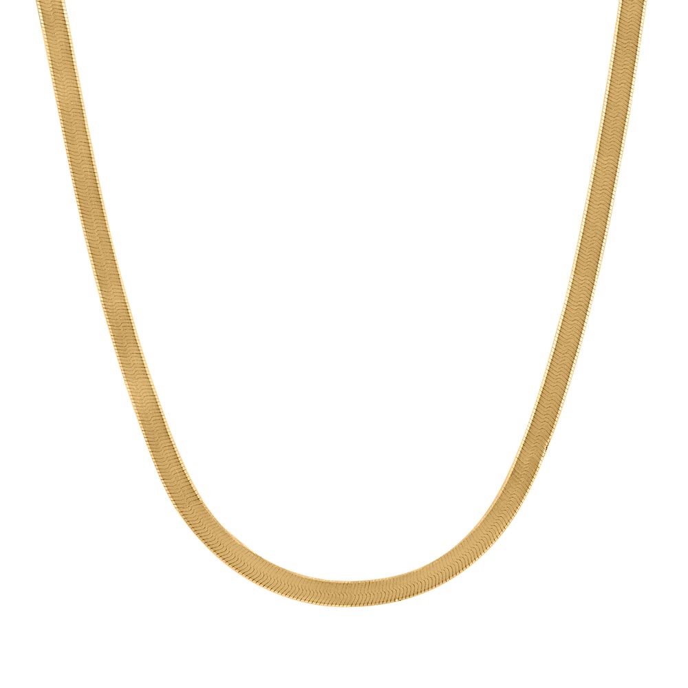 16"-18" 3MM Herringbone Chain in 10kt Yellow Gold