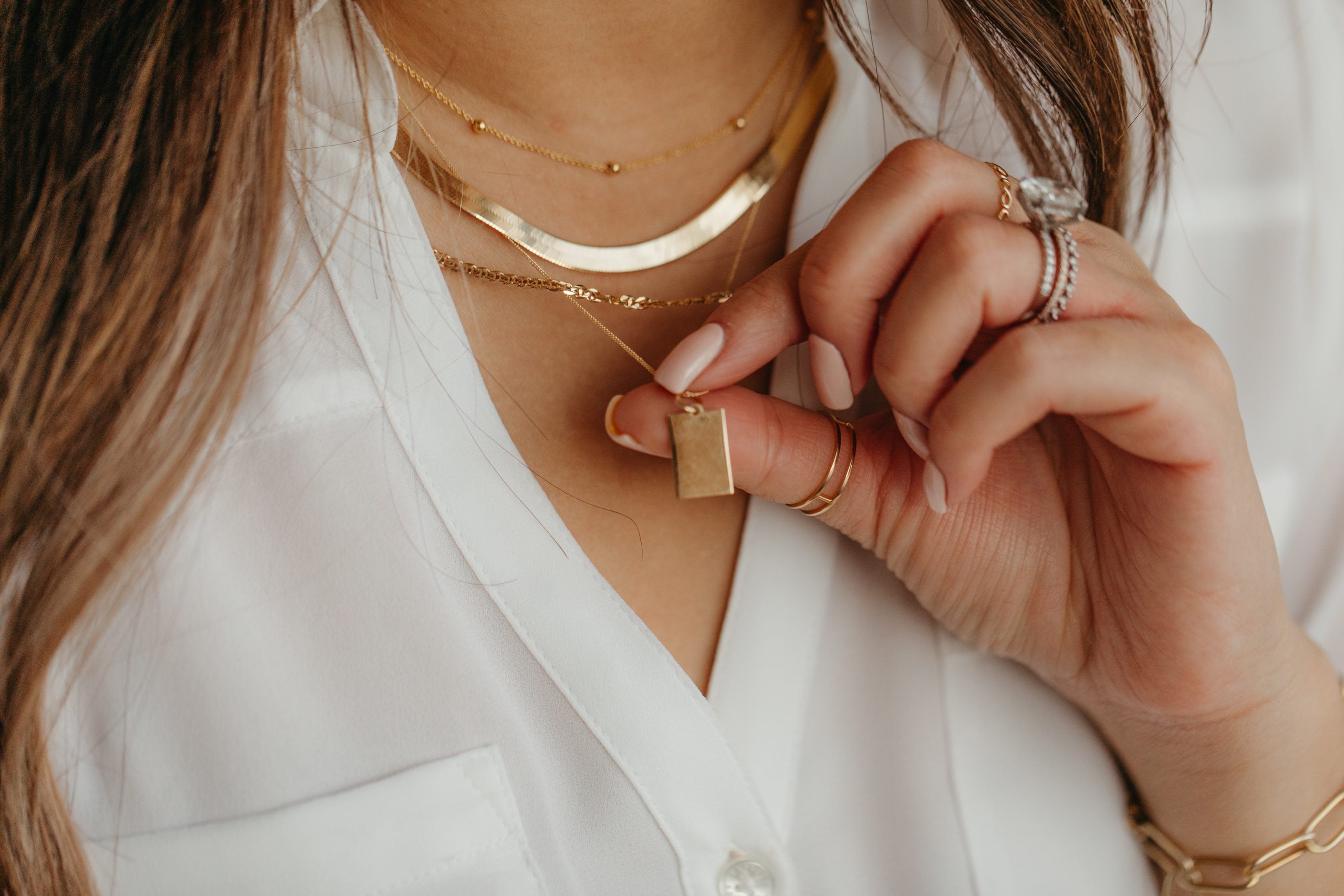 Engravable Name Plate Necklace