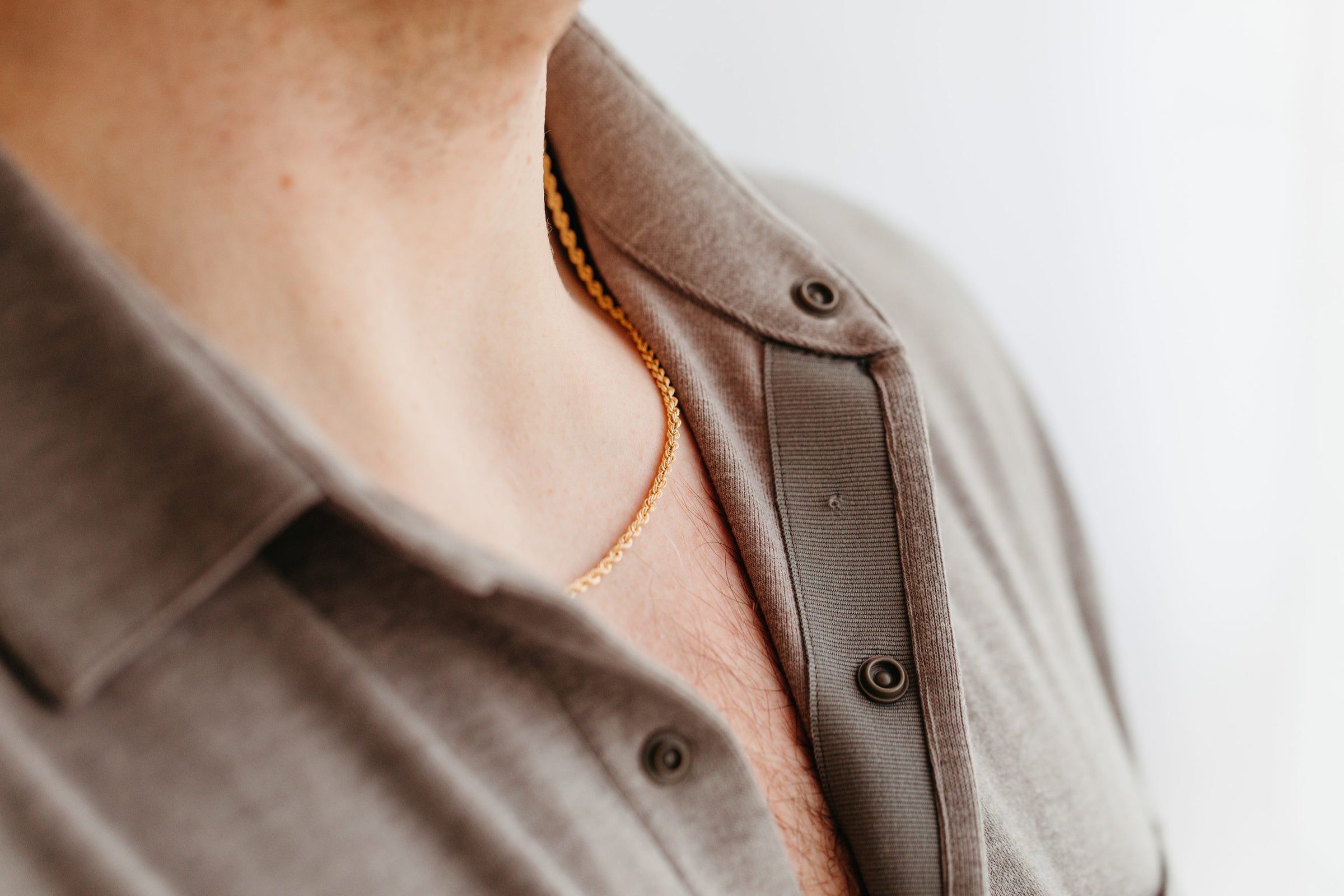 18"-22" 2mm Rope Chain in 10kt Yellow Gold