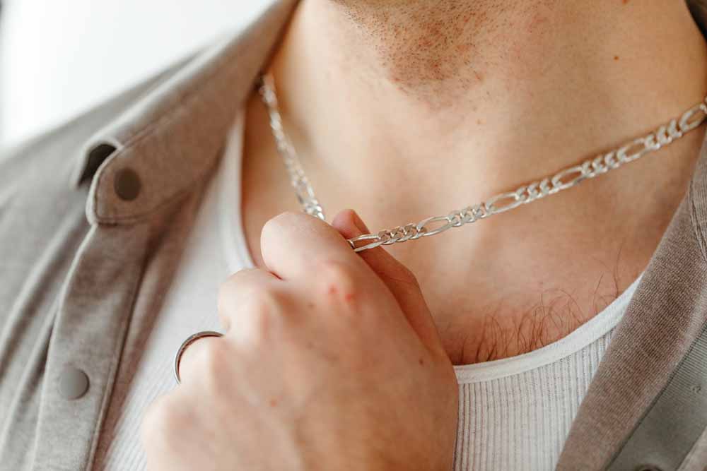 22 inch men's figaro chain