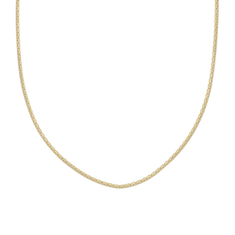 18" Wheat Chain in 10kt Yellow Gold