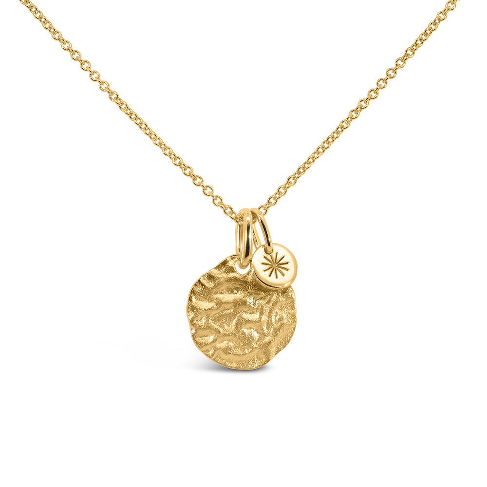Cecilia Kissel x Paris 16+1" "I am More than Enough" pendant in Vermeil Gold Plated Sterling Silver with Chain