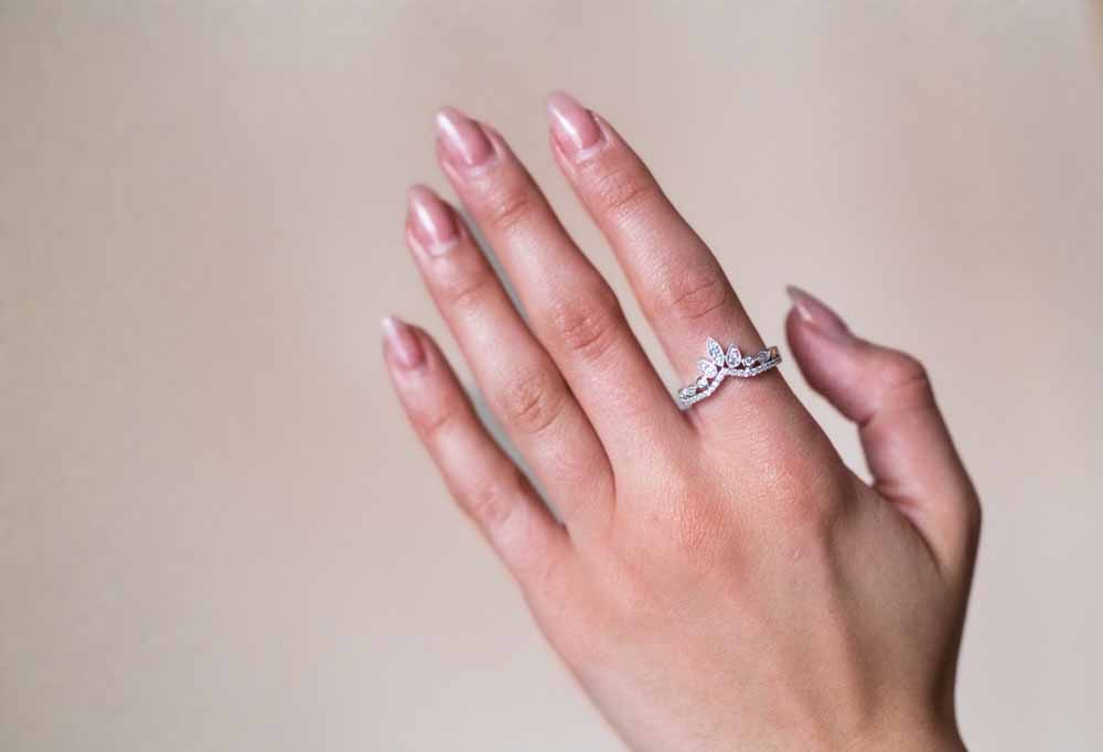 Ring with .33 Carat TW of Diamonds in 14kt White Gold