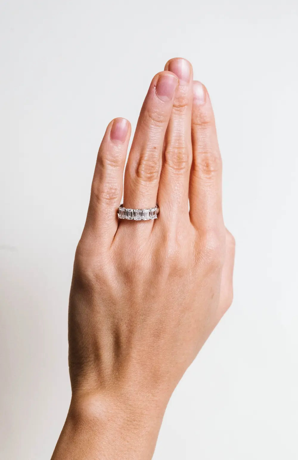 Emerald Cut Ring with 2.00 Carat TW of Lab Created Diamonds in 10KT White Gold