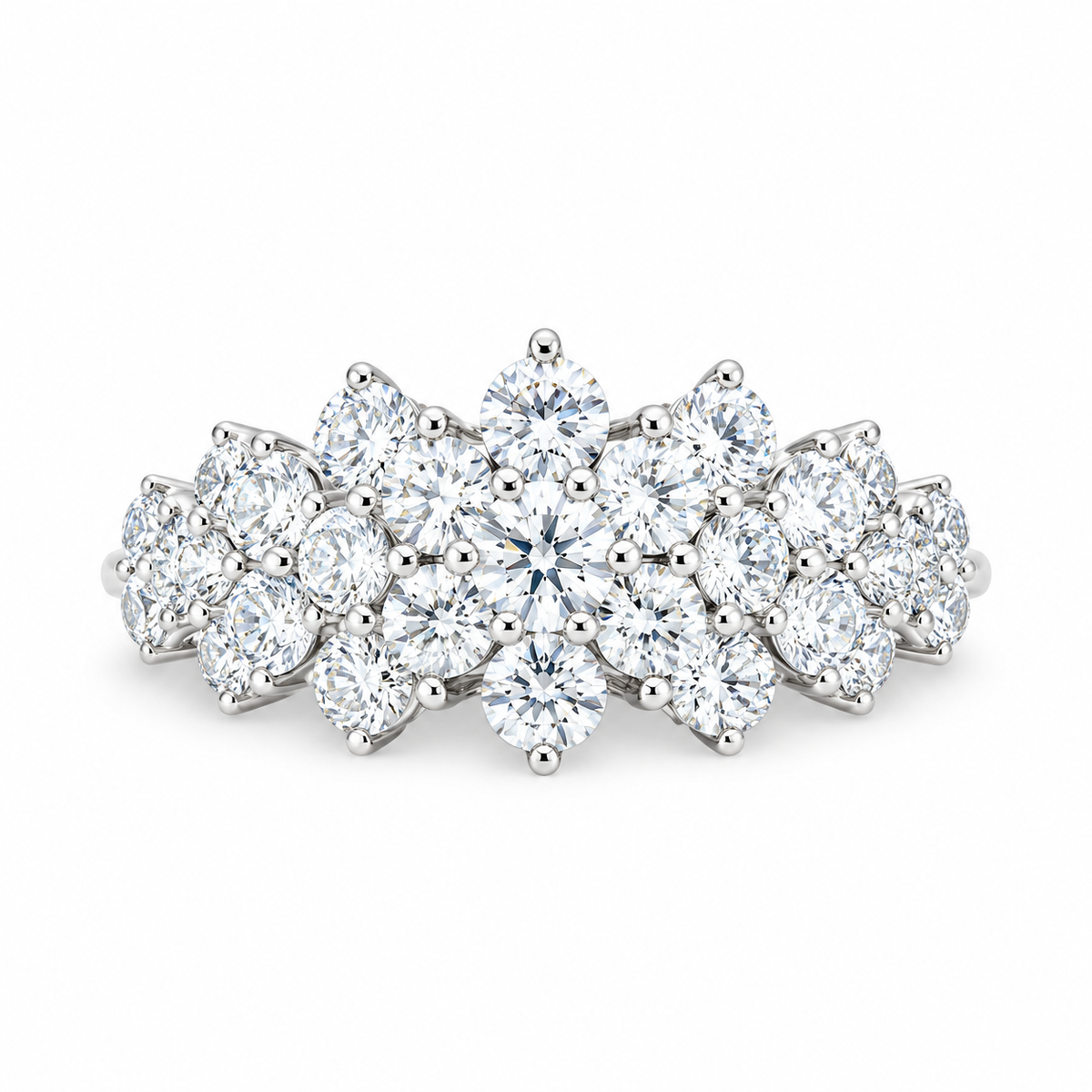 Diamond Ring with 1.75 Carat TW in 10kt White Gold