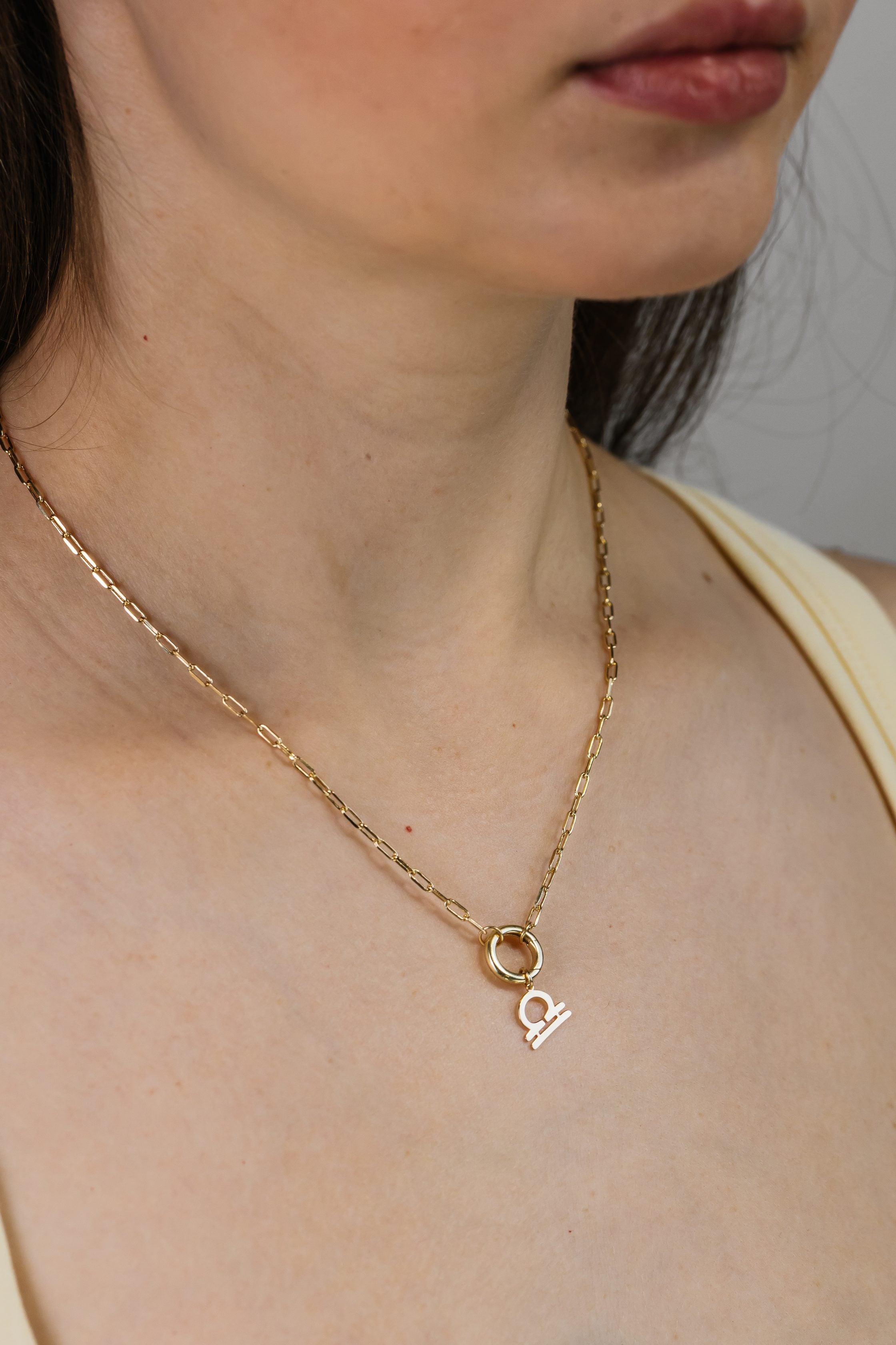 Libra Zodiac Charm in 10kt Yellow Gold