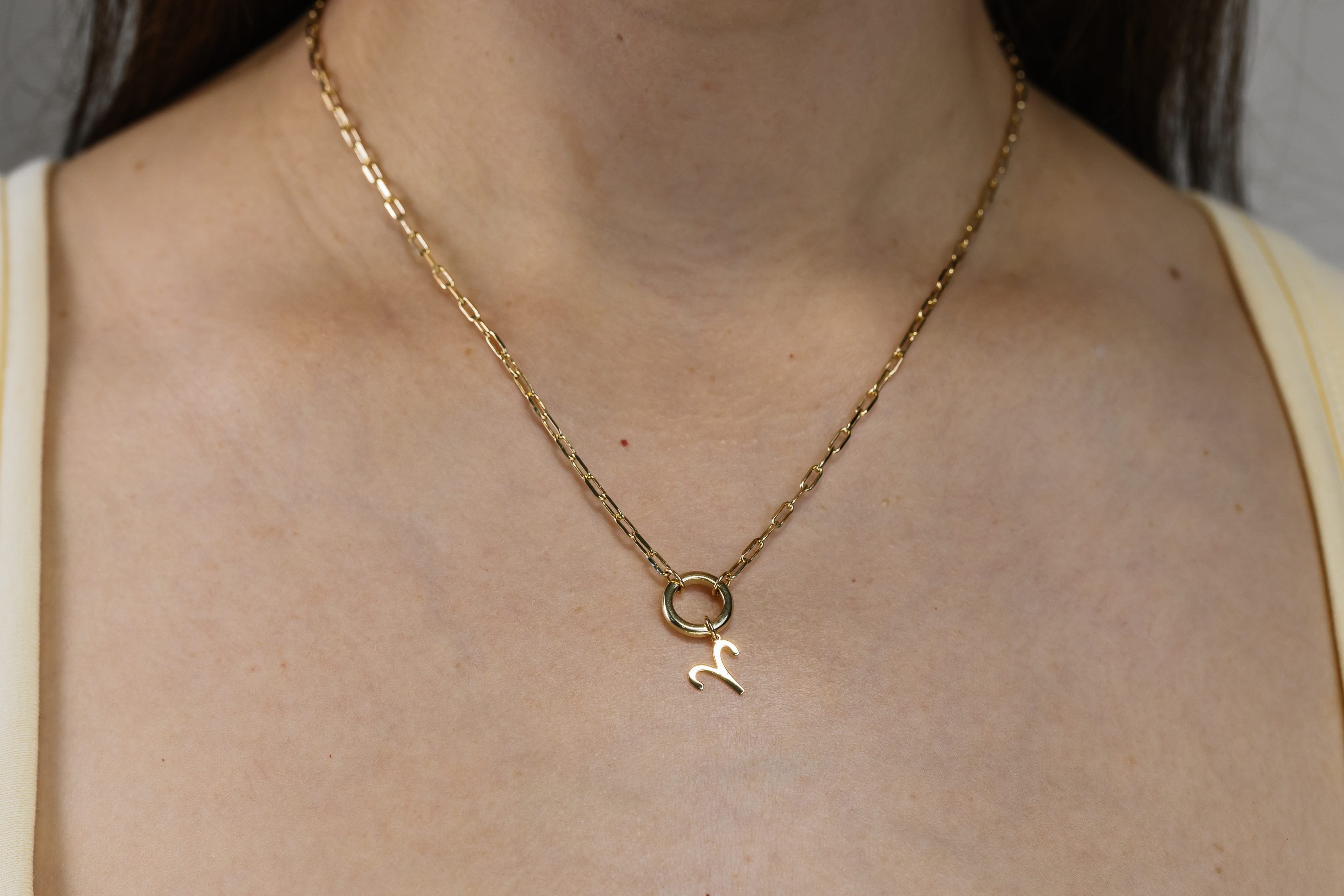 Aries Zodiac Charm in 10kt Yellow Gold