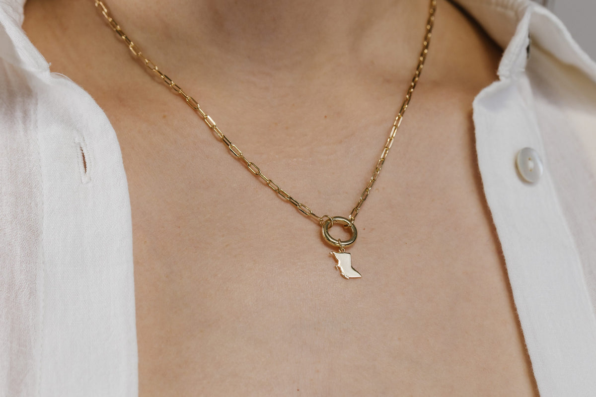 British Columbia Province Charm in 10kt Yellow Gold