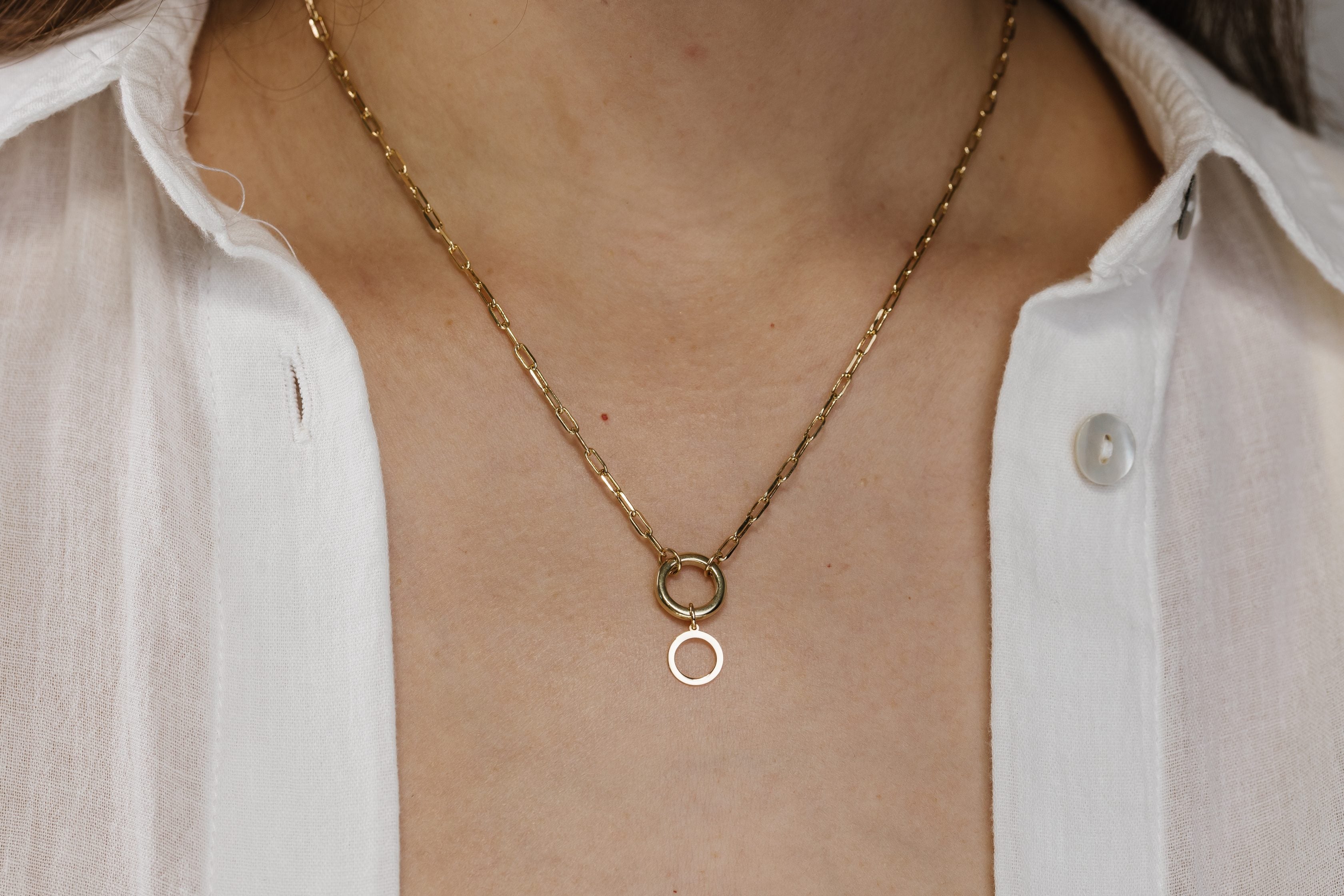"O" Initial Charm in 10kt Yellow Gold