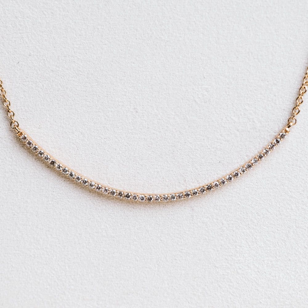 18" Necklace with .50 Carat TW of Diamonds in 14KT Yellow Gold