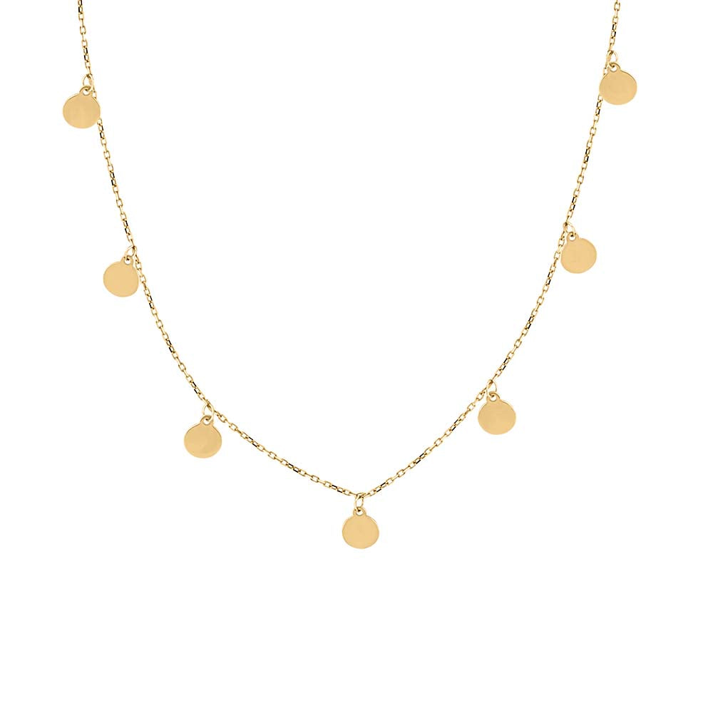 15"-16" Cosmic Necklace in 10kt Yellow Gold
