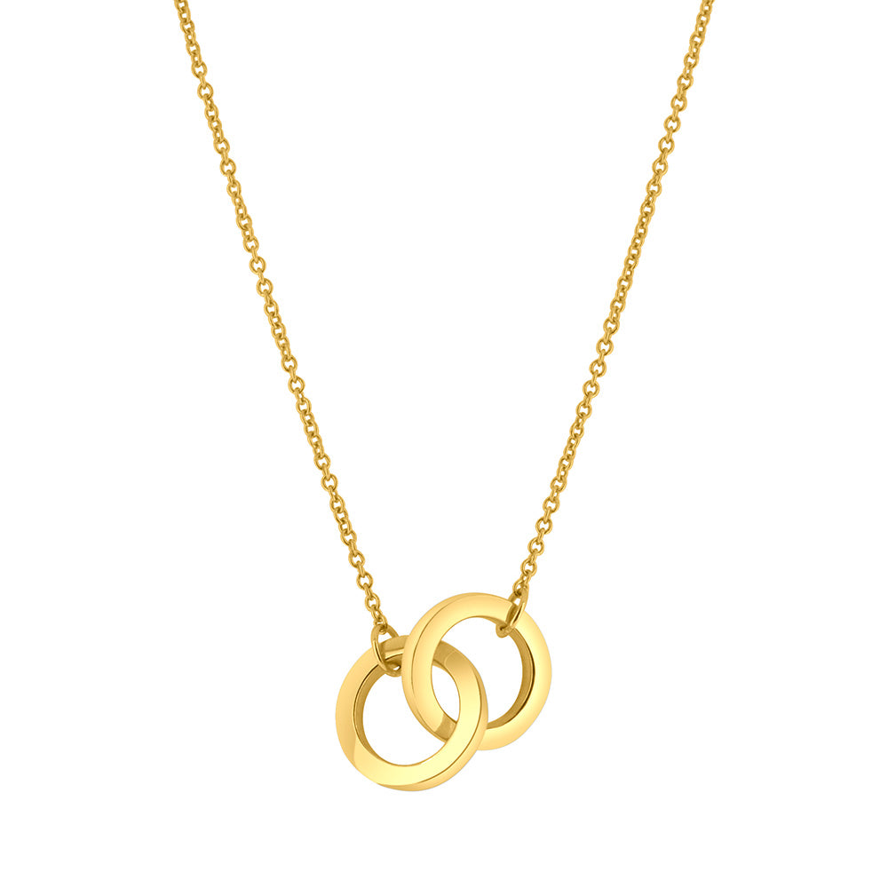 16"-18" Duo Necklace in 10kt Yellow Gold with Chain