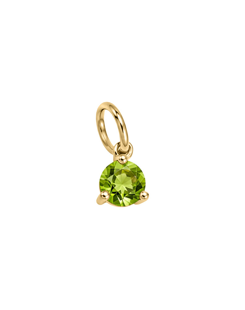 4mm Peridot Charm in 10kt Yellow Gold