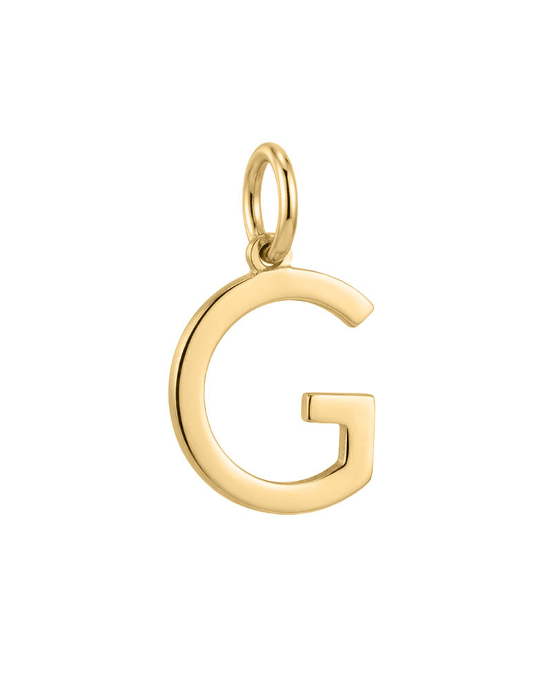 "G" Initial Charm in 10kt Yellow Gold