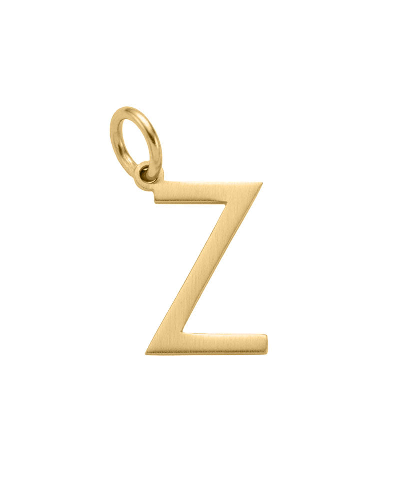"Z" Initial Charm in 10kt Yellow Gold