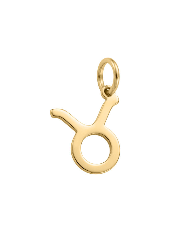 Taurus Zodiac Charm in 10kt Yellow Gold