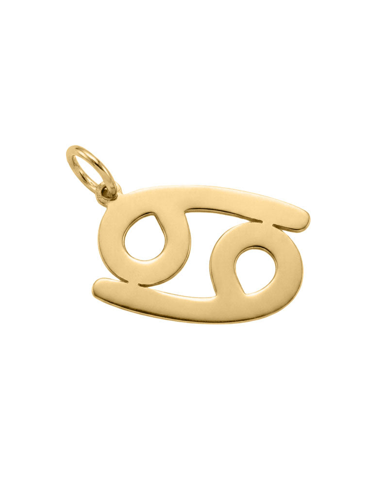 Cancer Zodiac Charm in 10kt Yellow Gold