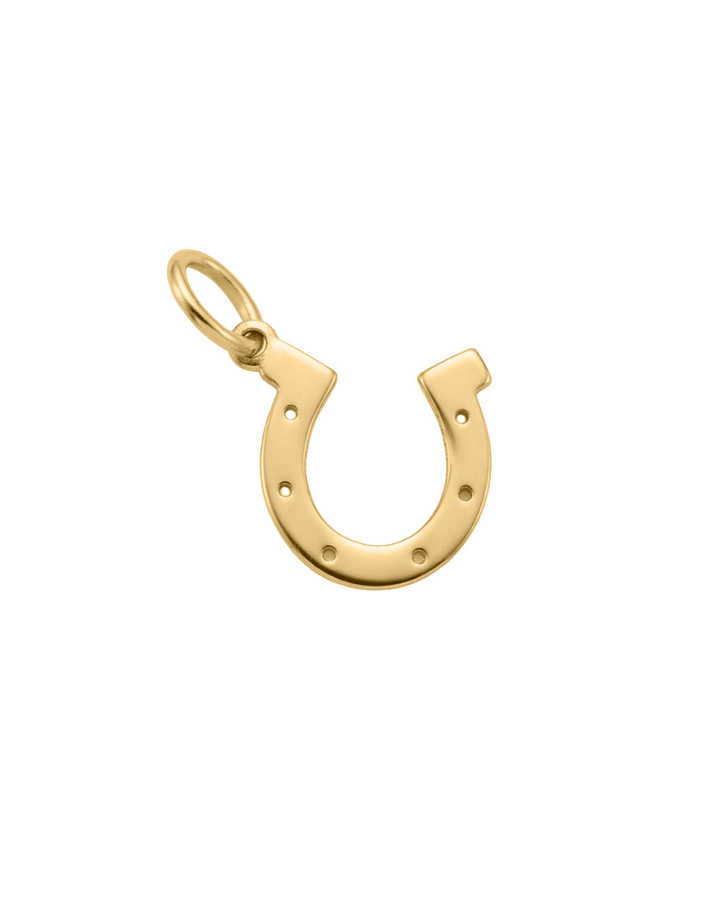 Horseshoe Charm in 10kt Yellow Gold