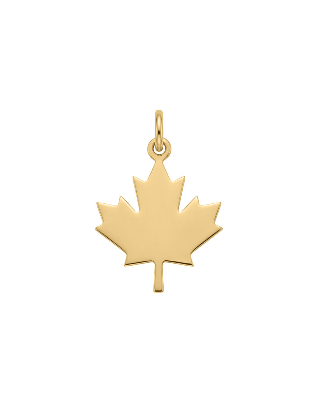 Maple Leaf Charm in 10kt Yellow Gold