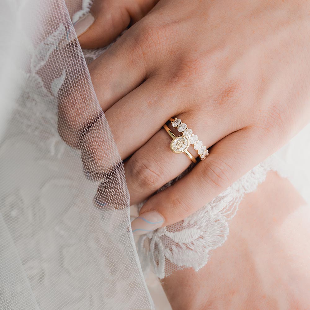 Lilith Luxe Diamond Band with 1.35 Carat TW of Diamonds in 14kt Yellow Gold