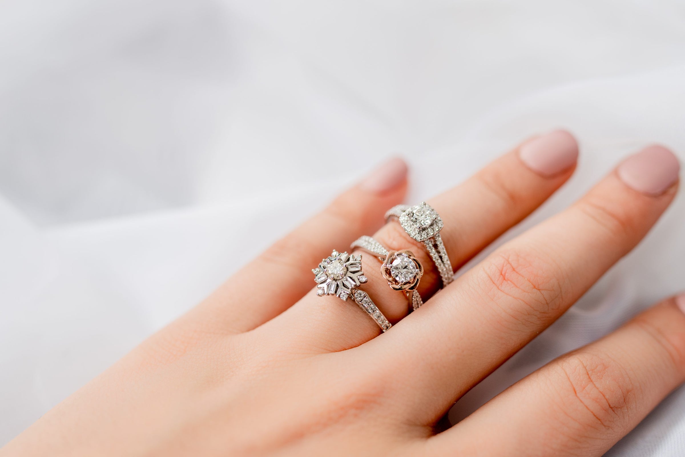 Enchanted Disney Elsa Engagement Ring with .63 Carat TW of Diamonds in 14kt White Gold