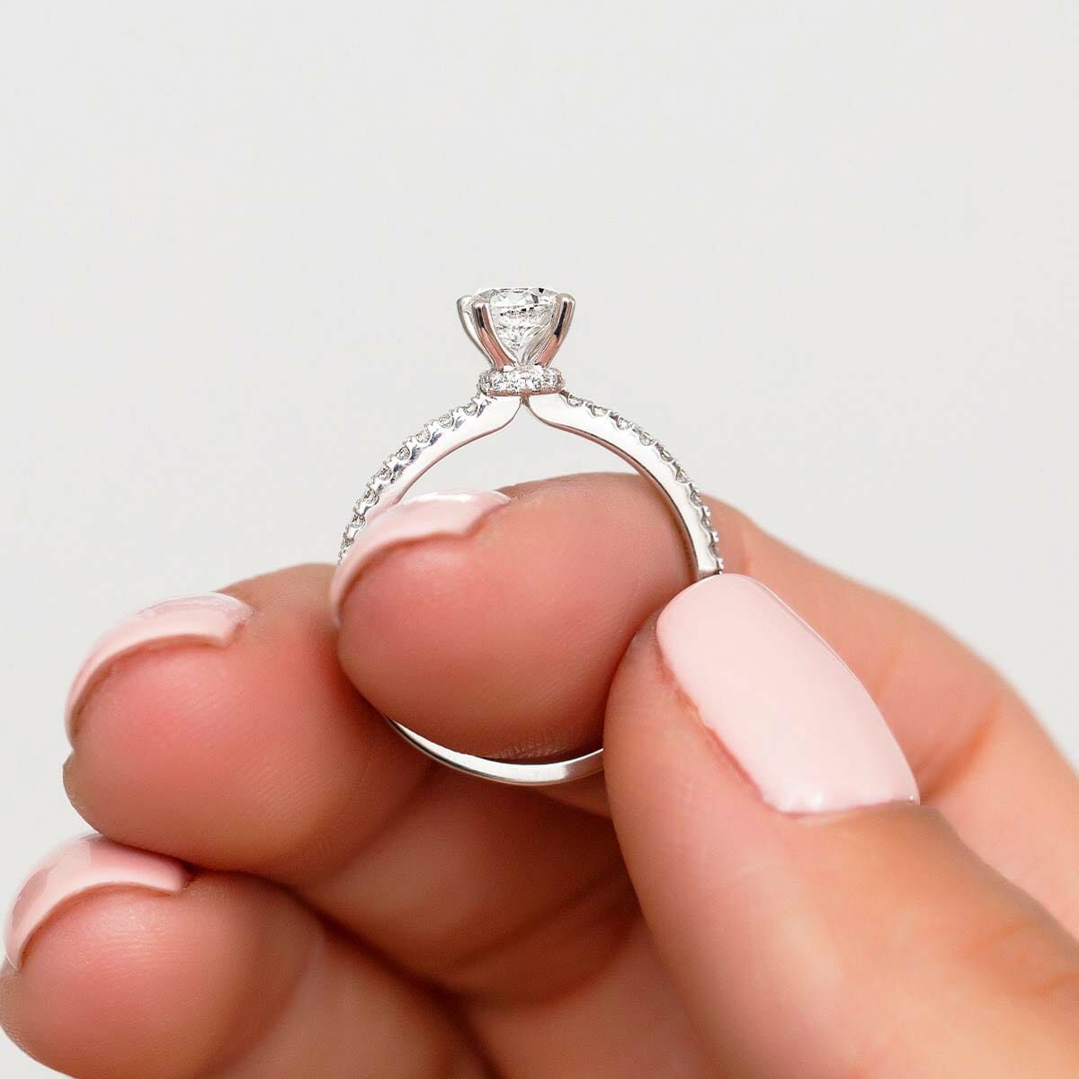 Colourless Collection Solitaire Engagement Ring with .80 Carat TW of Diamonds in 18kt White Gold