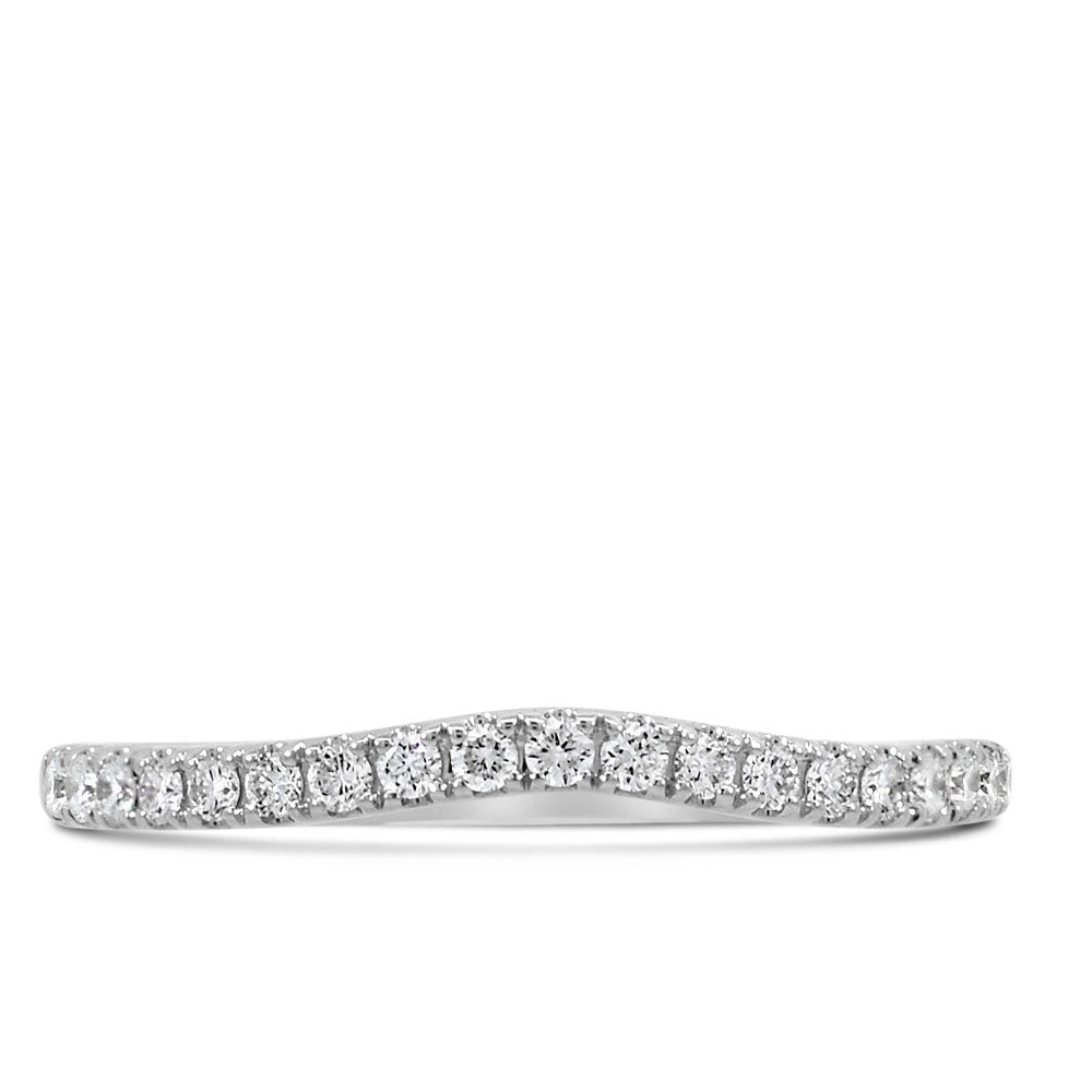 Lab Created Diamond Wedding Band with .20 Carat TW in 14kt White Gold