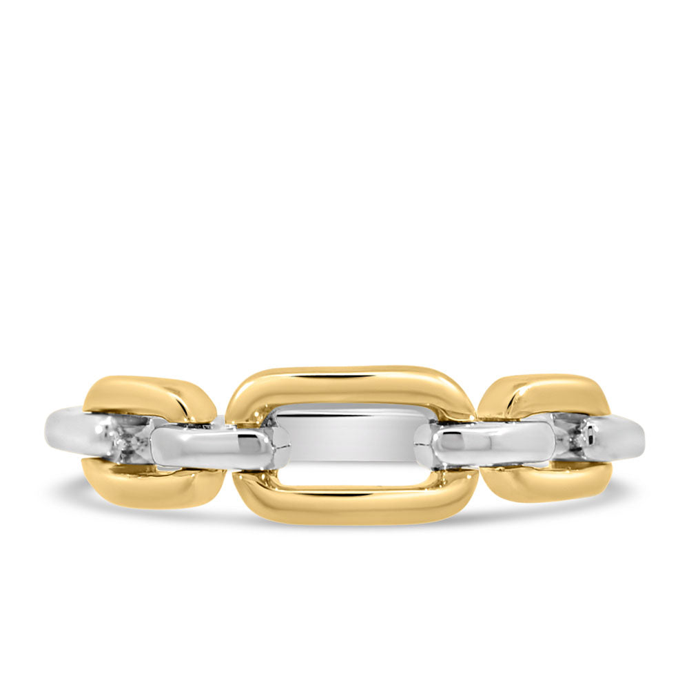 Knot Ring in 10KT Yellow and White Gold
