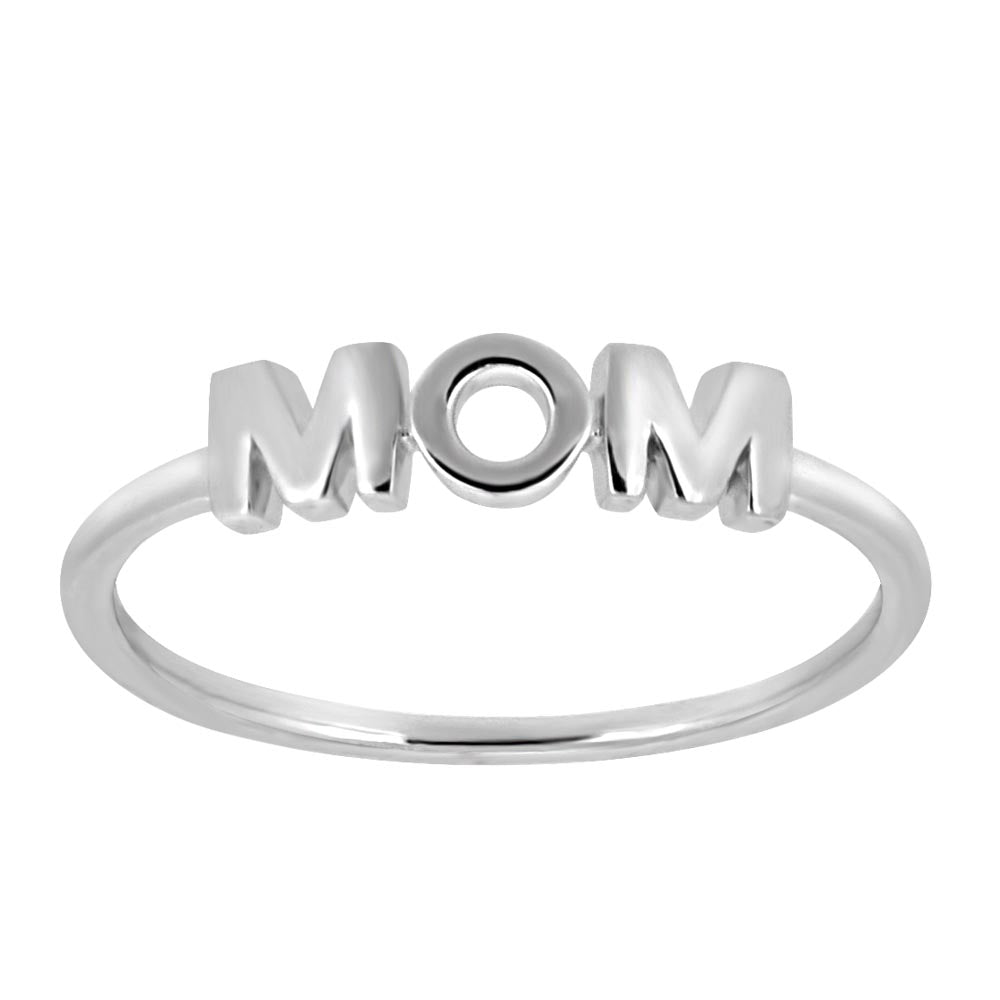 Mom Ring in Sterling Silver