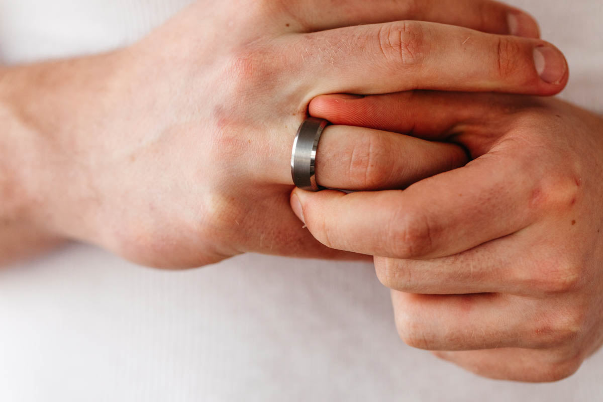 8MM Comfort Fit Wedding Band in Tungsten